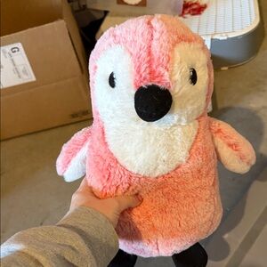 Georgia aquarium Pink and White Stuffed Penguin Toy
